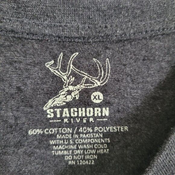 Men's XL T-shirts LOT of Two 2 Tee Staghorn River Bass Pro Shops Graphic EUC - Picture 10 of 10